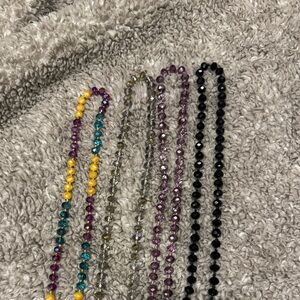 Long beads necklaces